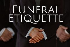 Funeral etiquette graphic